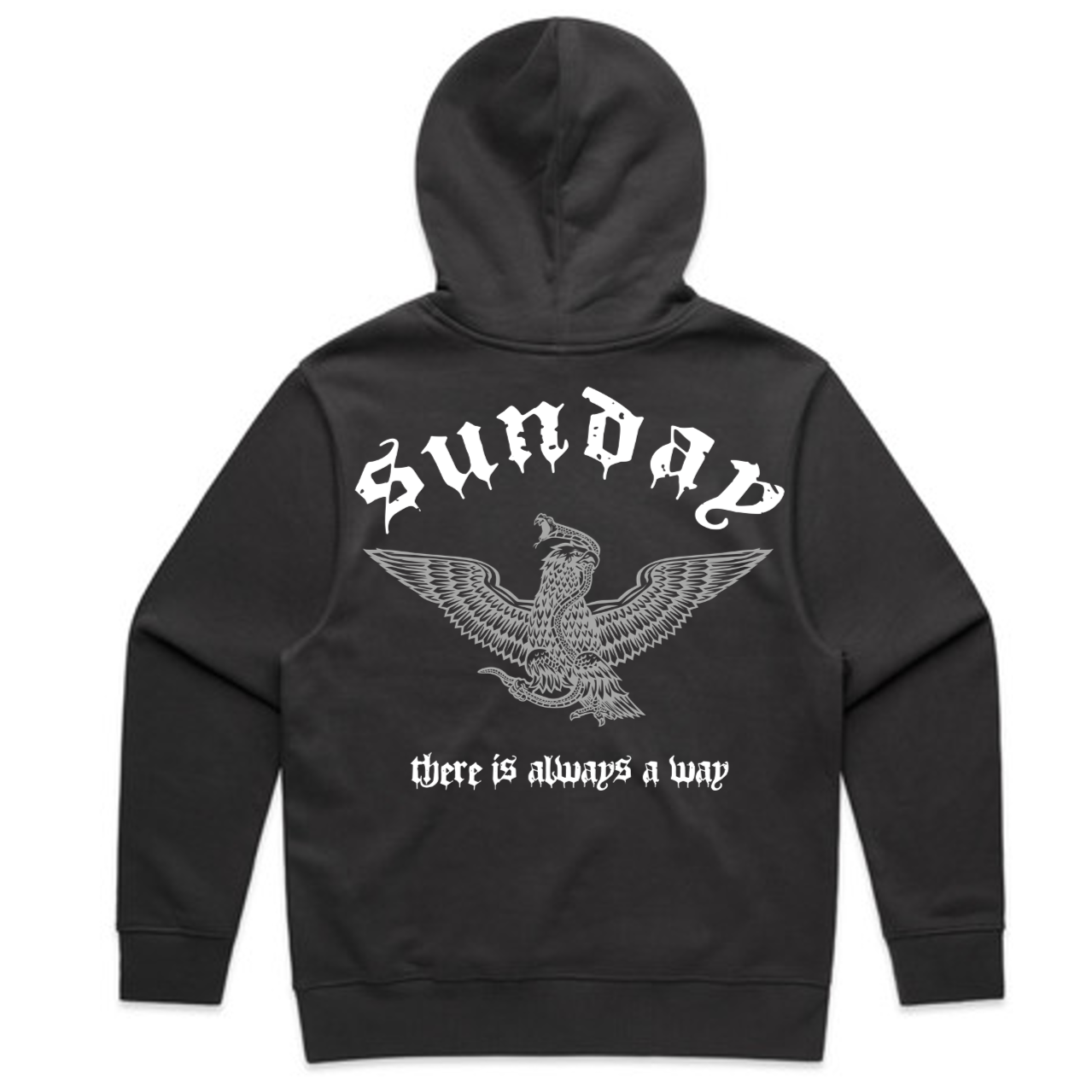 Always A Way - Faded Black Hoodie
