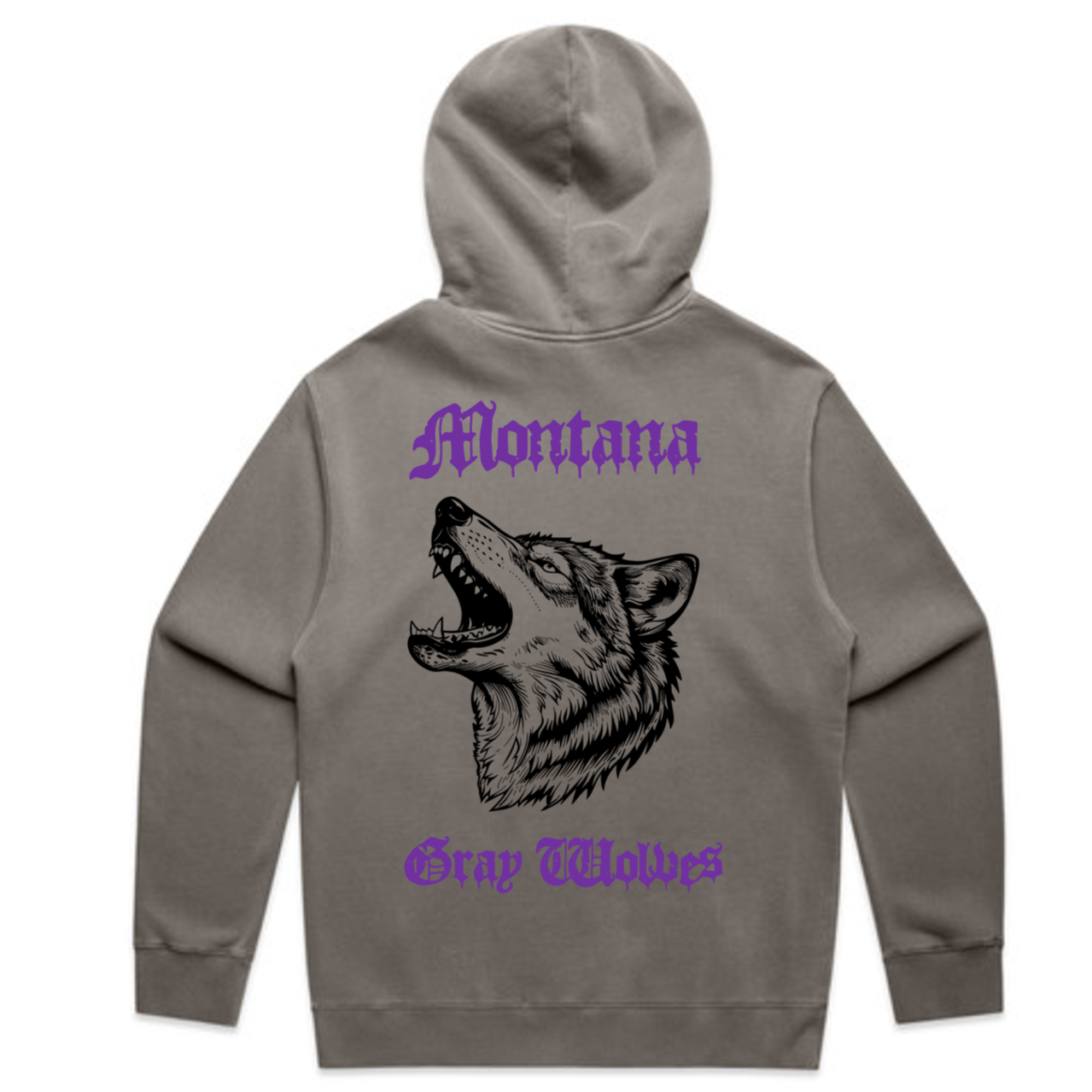 Montana Gray Wolves - Faded Hoodie