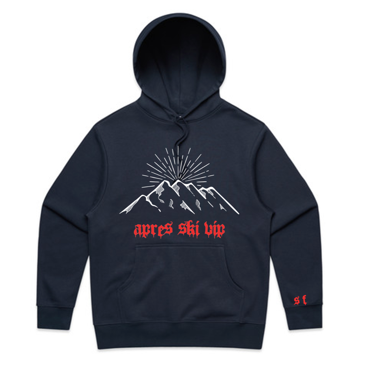 Apres Ski - Heavy Blue Hoodie