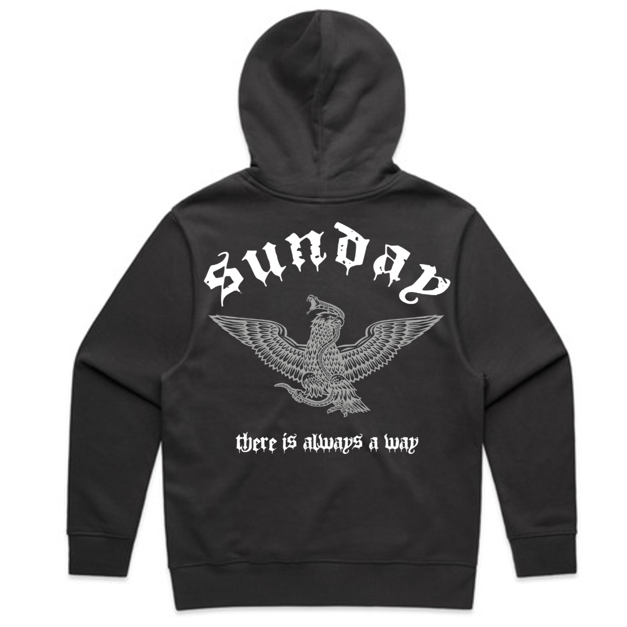 Always A Way  - Faded Black Hoodie