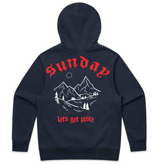 Apres Ski - Heavy Blue Hoodie