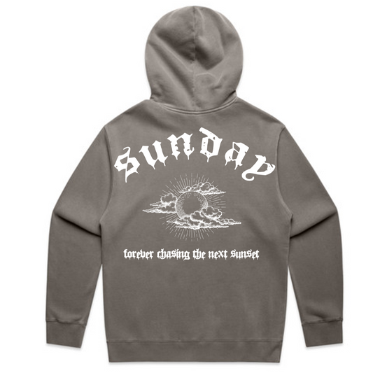 Forever Sunsets - Faded Grey Hoodie