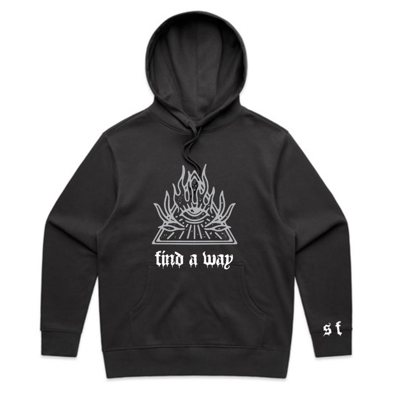 Always A Way  - Faded Black Hoodie