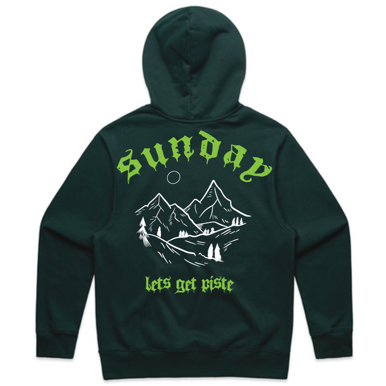 Apres Ski - Heavy Green Hoodie