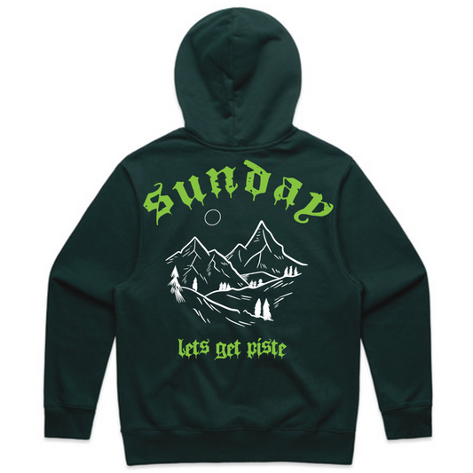 Apres Ski - Heavy Green Hoodie